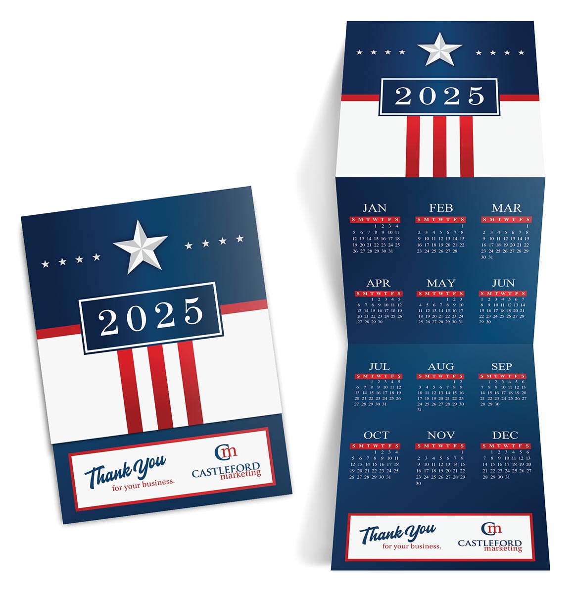 Custom Imprinted Tri-Fold Calendar