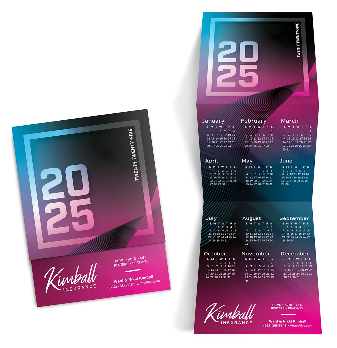 Custom Imprinted Tri-Fold Calendar